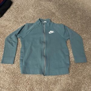 Nike Women’s Sage Green Full Zip‎ Bold Lettering Jacket Size Small